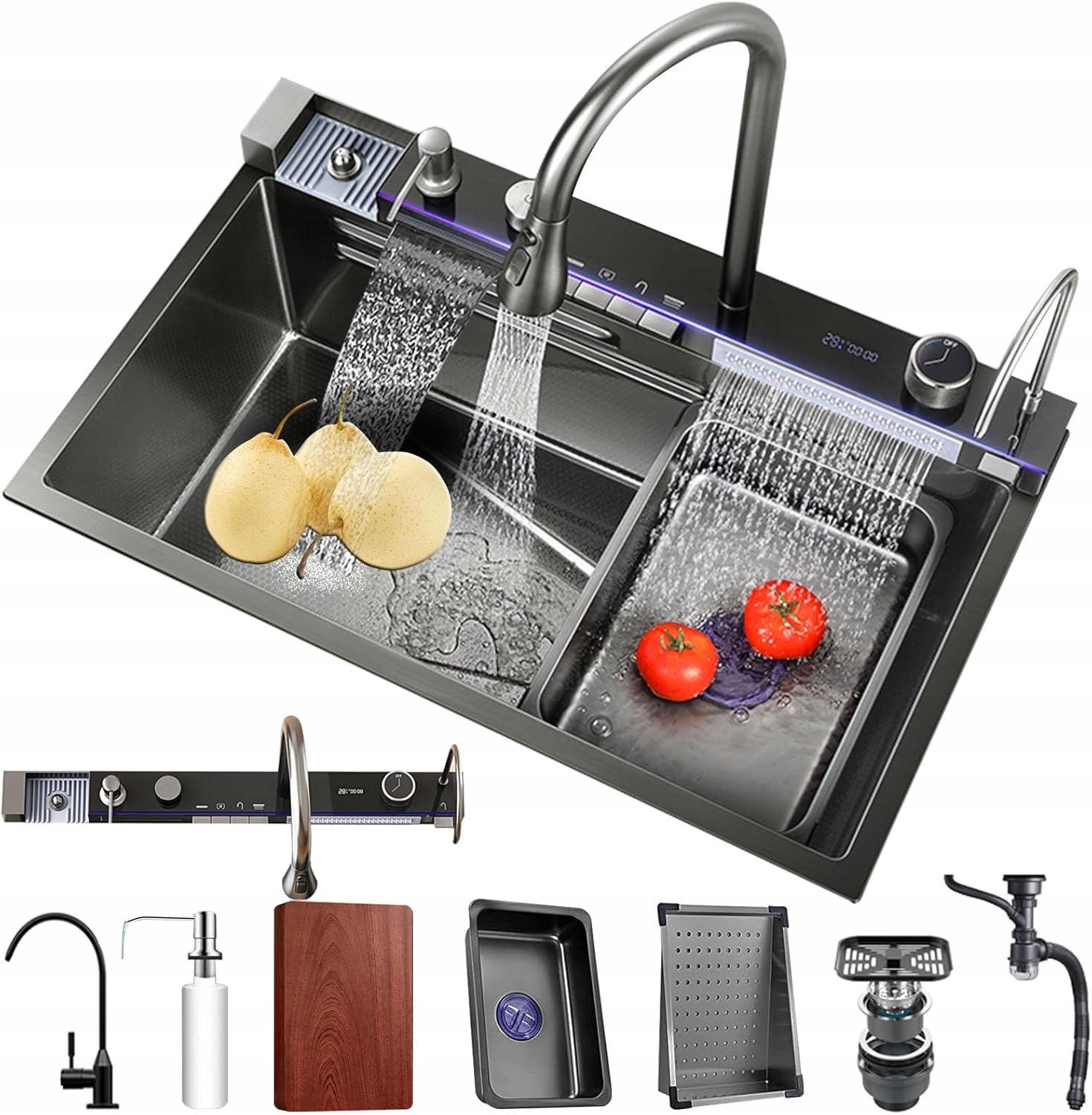 Kuchynský Drez Jednokomorový, Oceľový Drez Batéria, Doska A Akcesoria