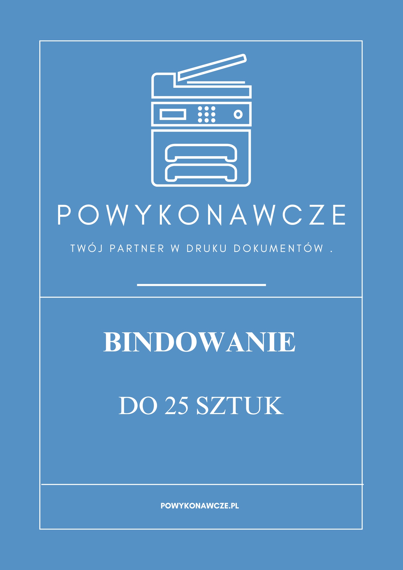 Bindowanie dokumentów do 25 kartek
