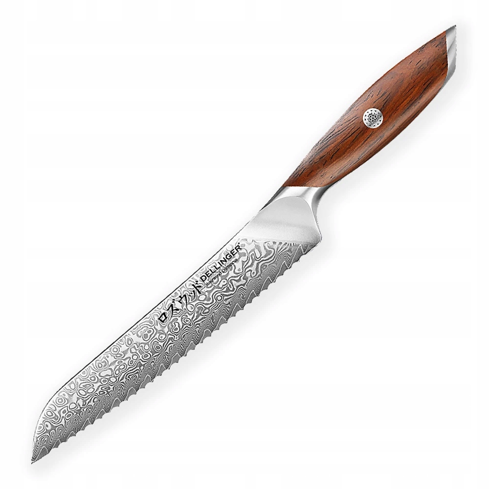 Nůž na pečivo Bread 210 mm Dellinger Rose Wood Damascus