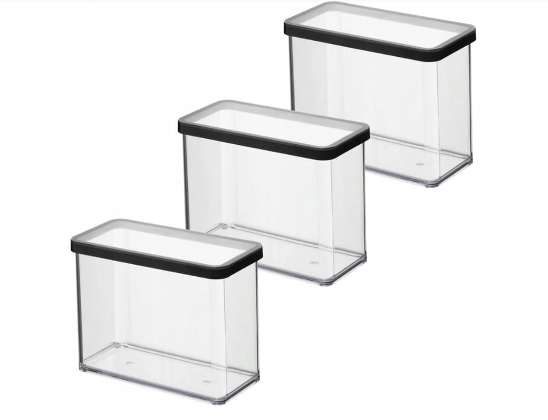 Rotho Sada 3 nádob na potraviny Loft o objemu 2,1 l