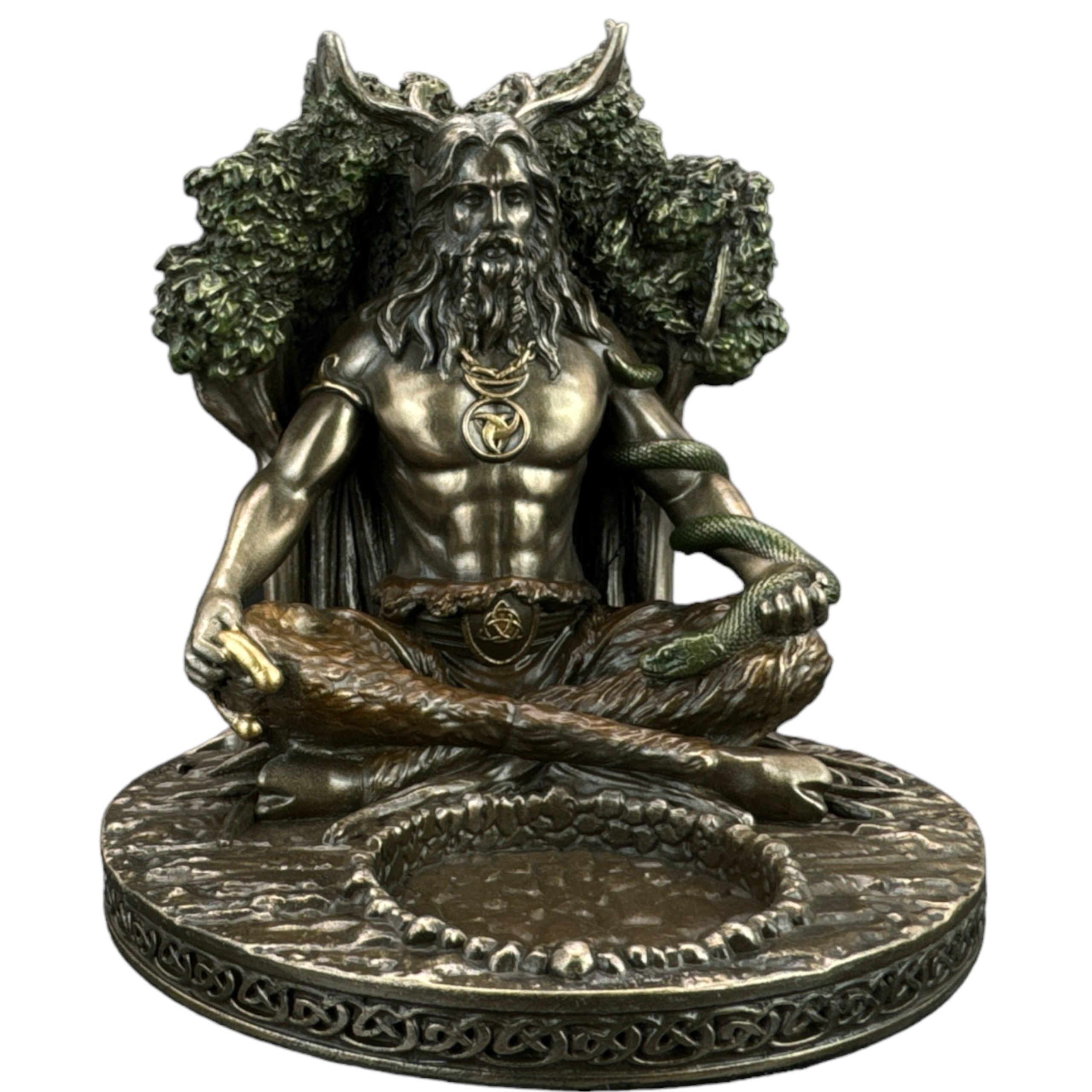 Figúrka Socha Soška Cernunnos Svietnik Figurka Socha Bronz WU77807A4