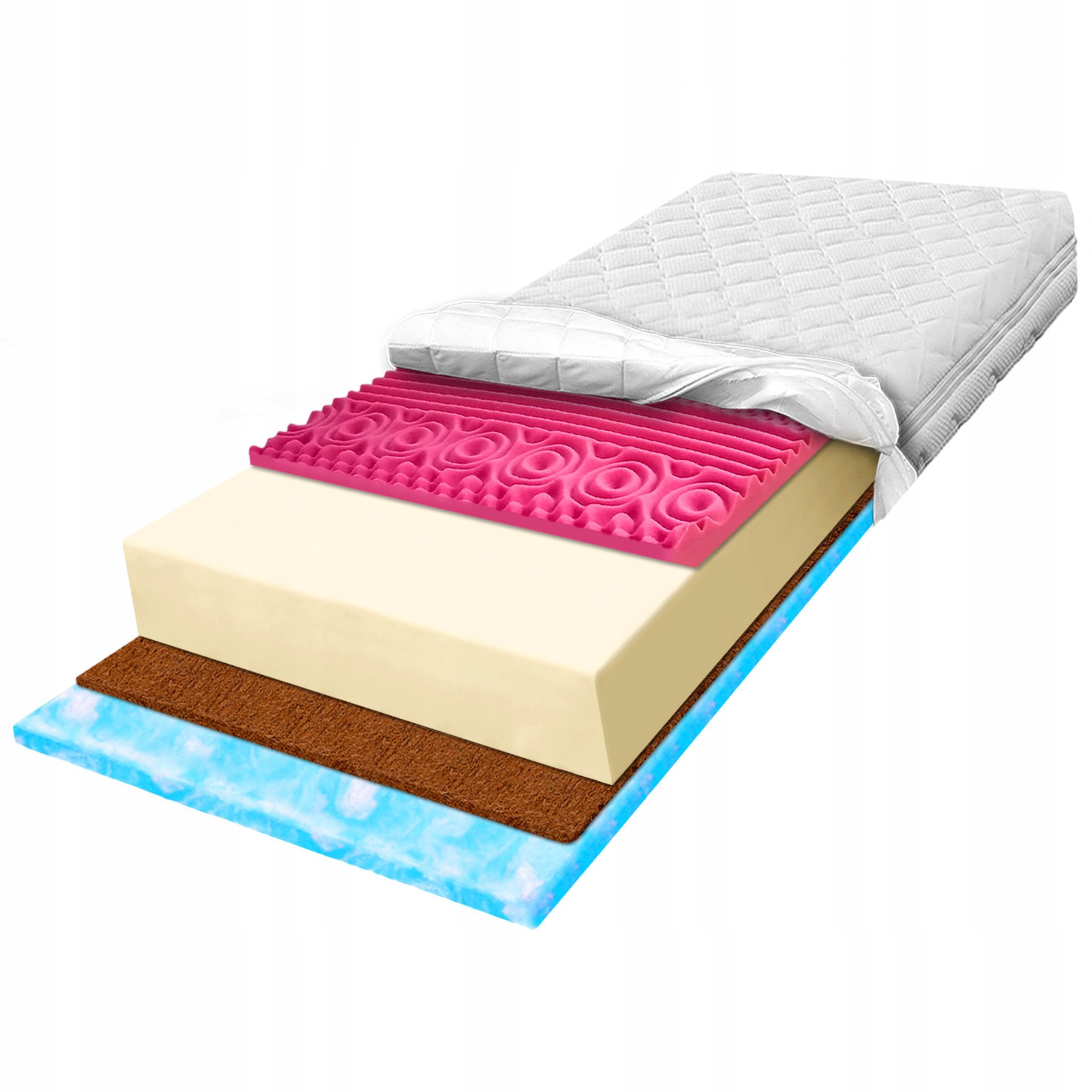 Matrac 160x180 penový, elastický, Hr s kokosom, pevný H2 19