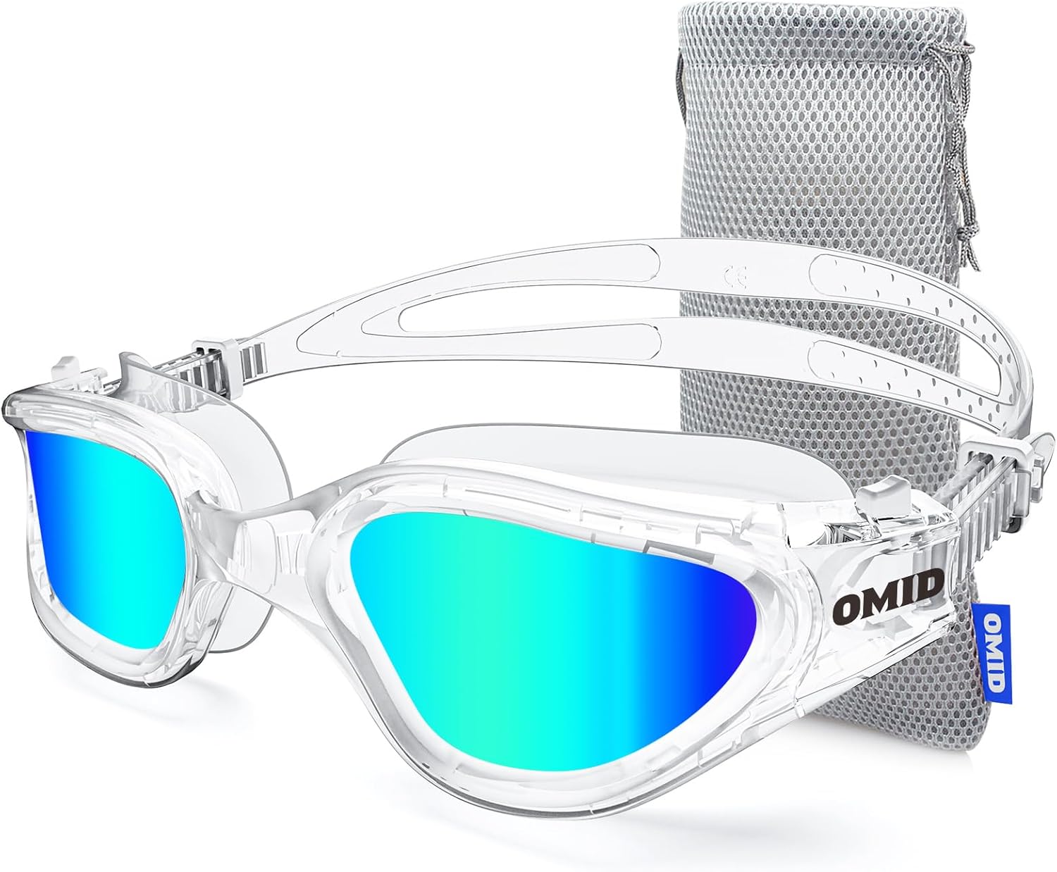 Unisexové plavecké brýle do bazénu Omid Adult Clear