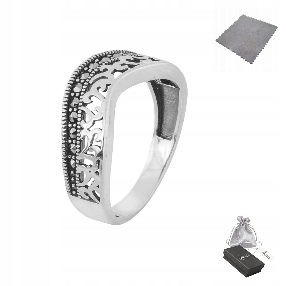 Prstýnek ryzost 925 Elegantní markýzový prsten vel.