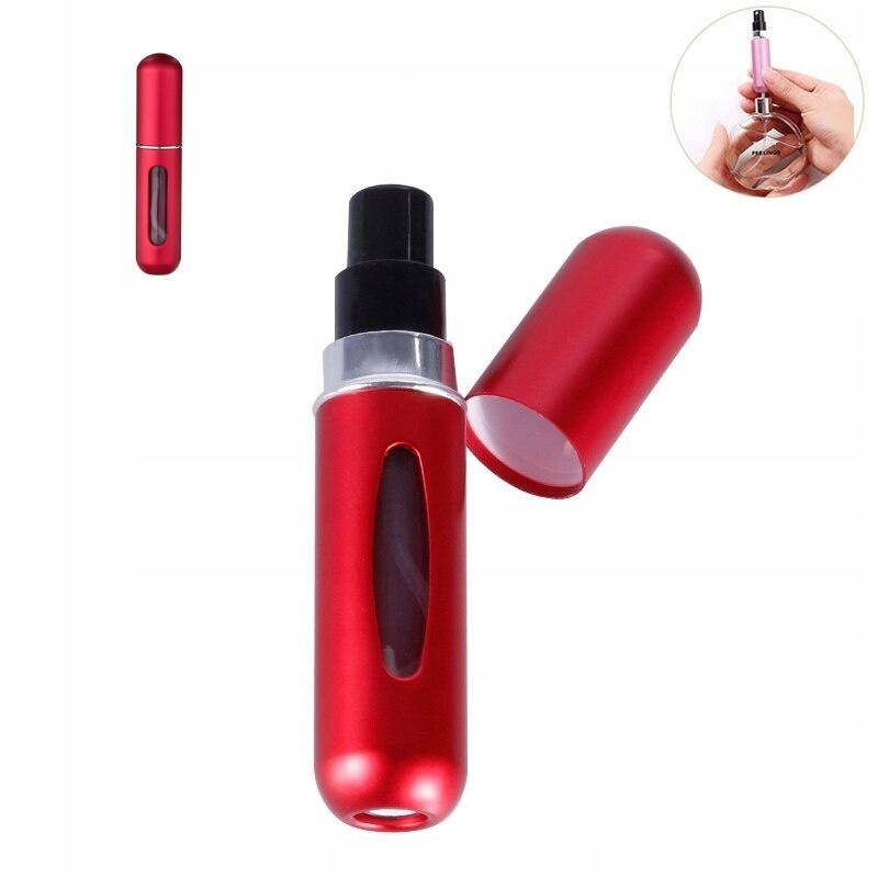 mini ATOMIZER kieszonkowy perfumy 5 ml czerwony