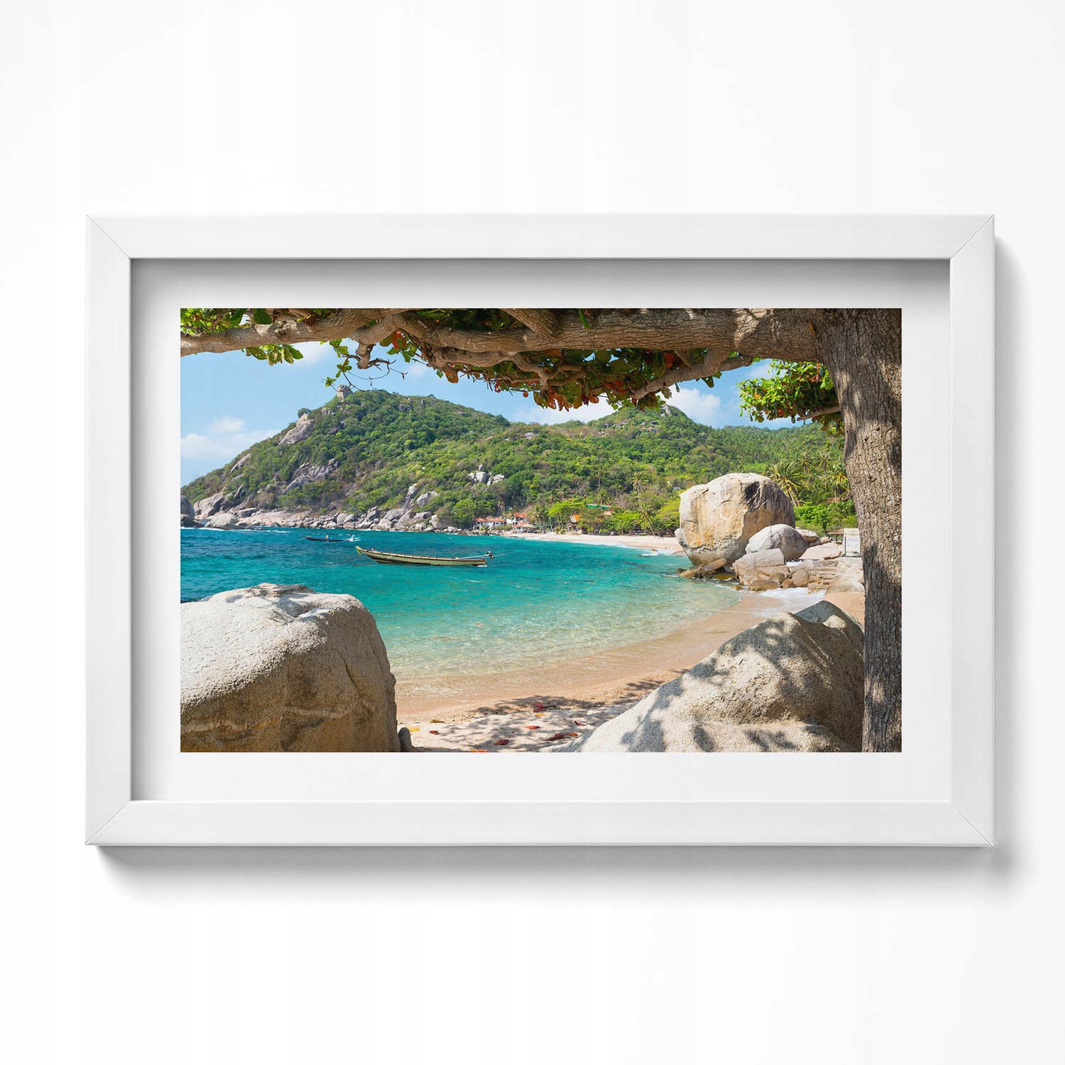 Nástěnný obraz, dekorace interiéru Pohled na moře Koh Tao Thajsko 30x20 cm