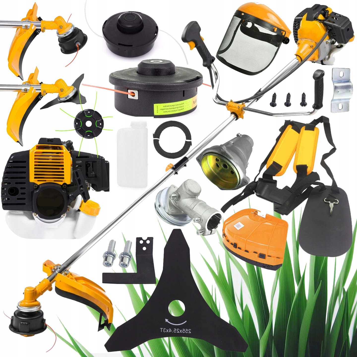 6 КМ КУСТОРЕЗ ГАЗОНОКОСИЛКА МОЩНОСТЬ ЩИТ ГОЛОВКА ЖГУТ ЛЕСКА