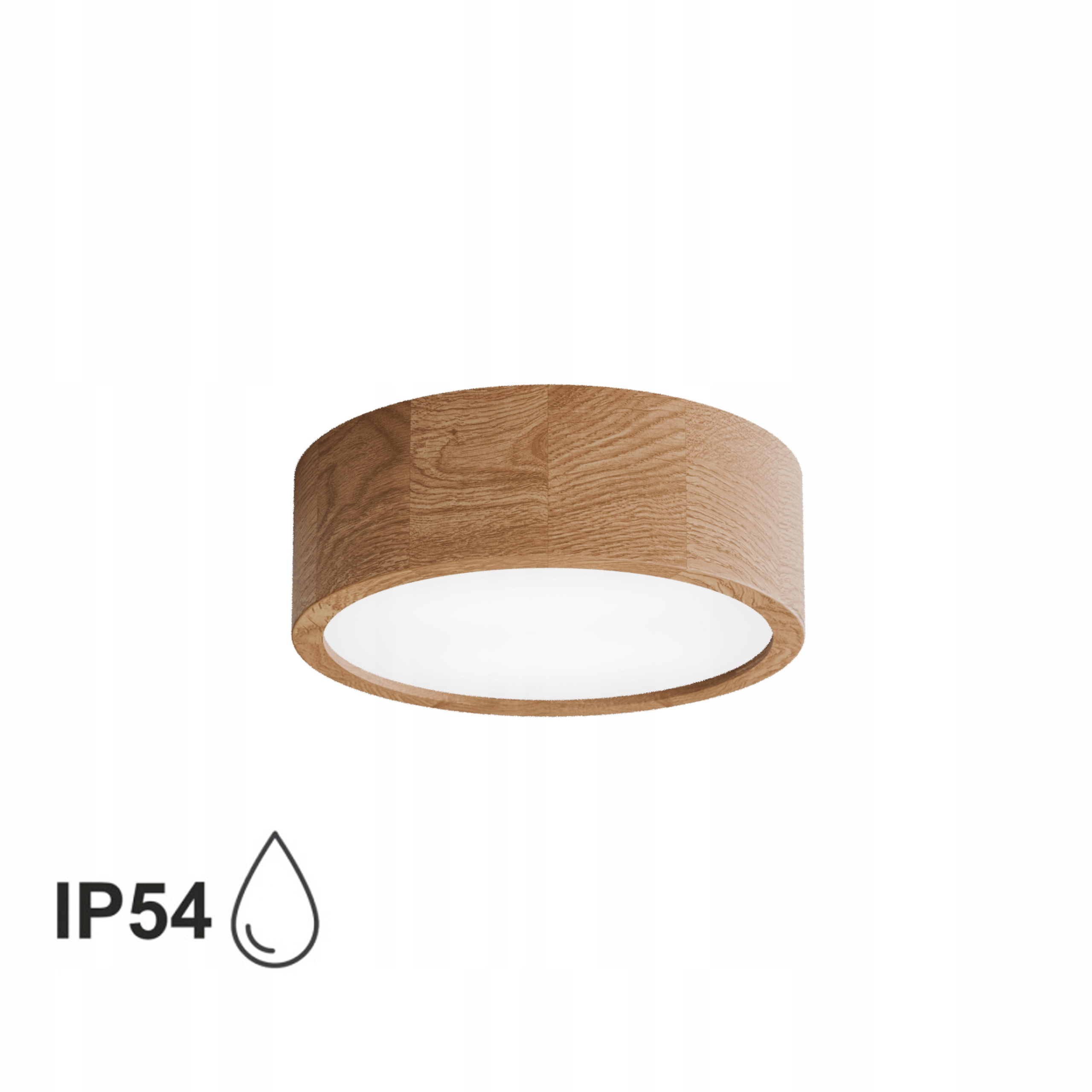 Lampa sufitowa łazienkowa na taras Plafon Cleo DR275 IP54 Dąb