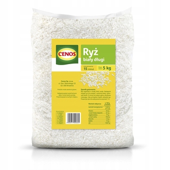 Bílá rýže dlouhá 5 kg Cenos