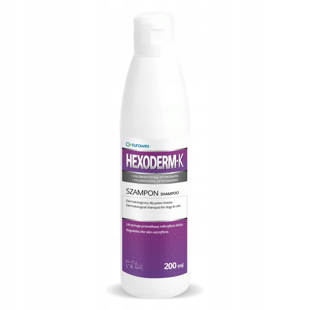 Eurowet Hexoderm-K 200ml Szampon z Chlorheksydyną