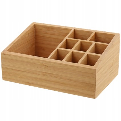 

Organizer Pojemnik Na Kosmetyki Bambusowy Makeup