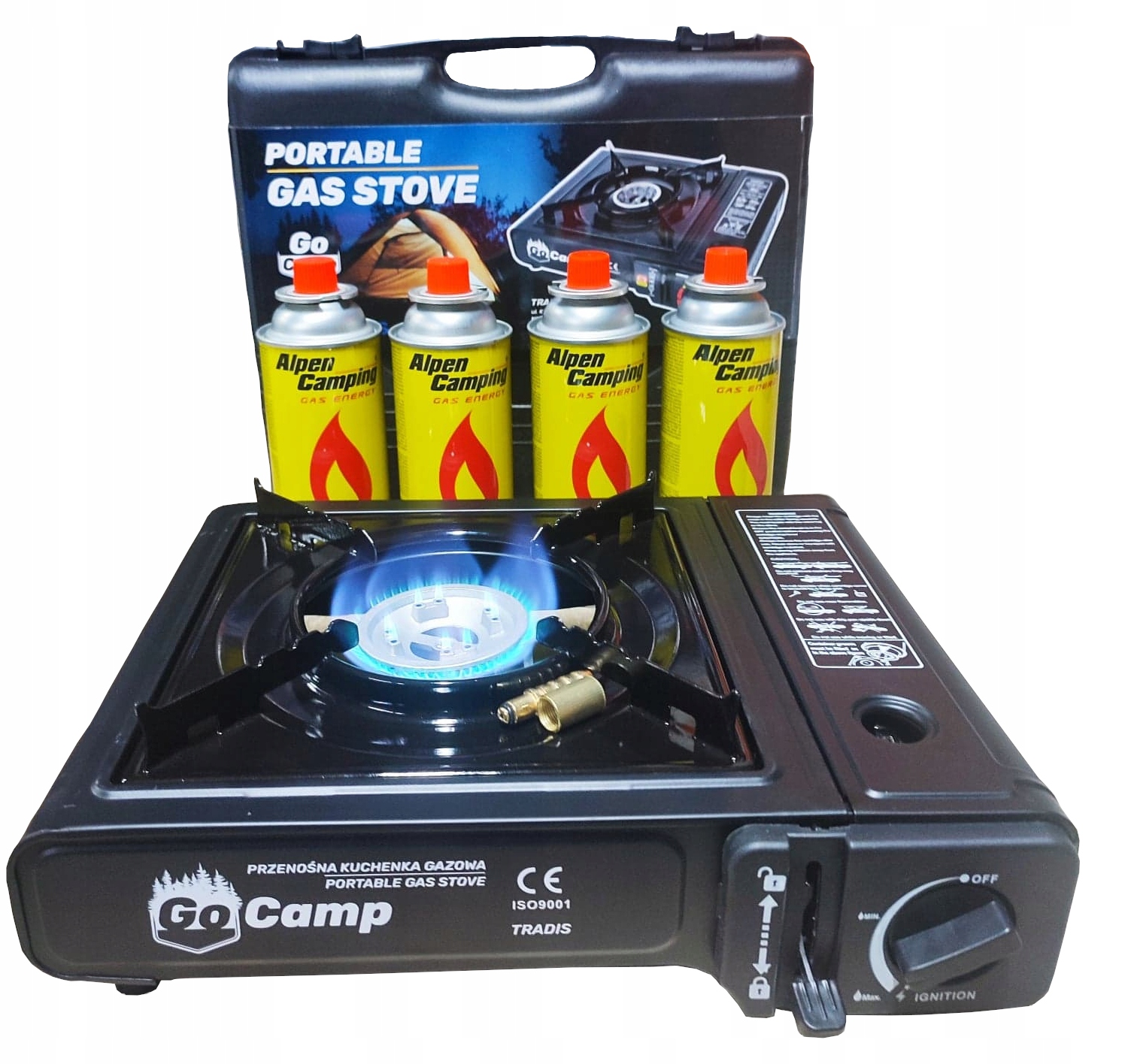 

Kuchenka Turystyczna Gazowa 2w1 4X Kartusz 400ml