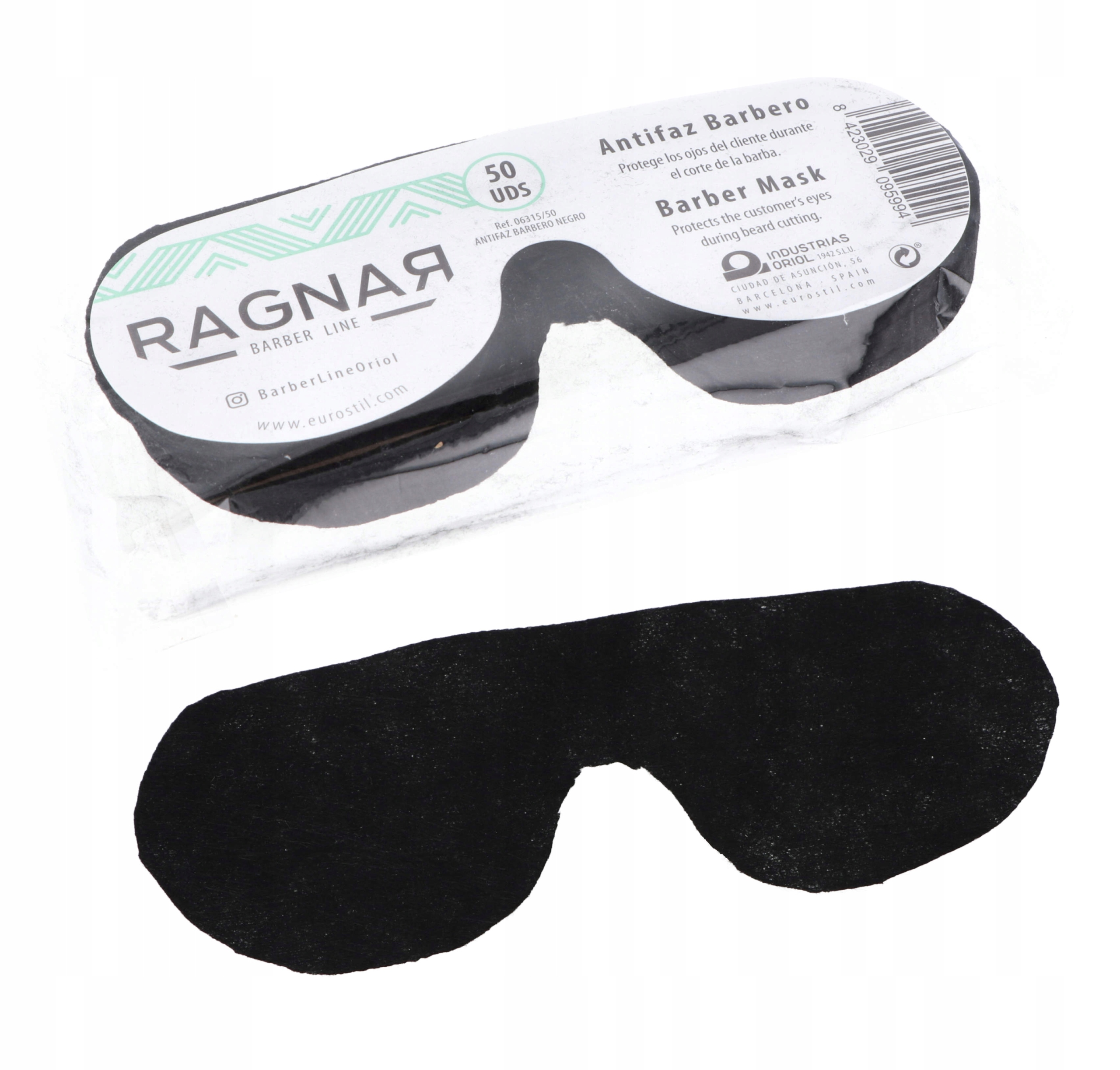 

Barber Mask Czarna Maska Chroniąca Oczy Klienta