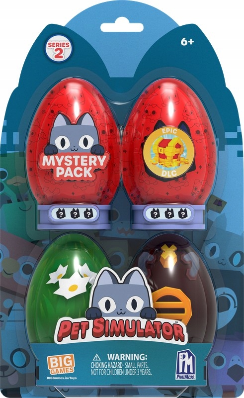 Pet Simulator X 4x Figurky Vajíčka Kód DLC Rare Série 2 Roblox