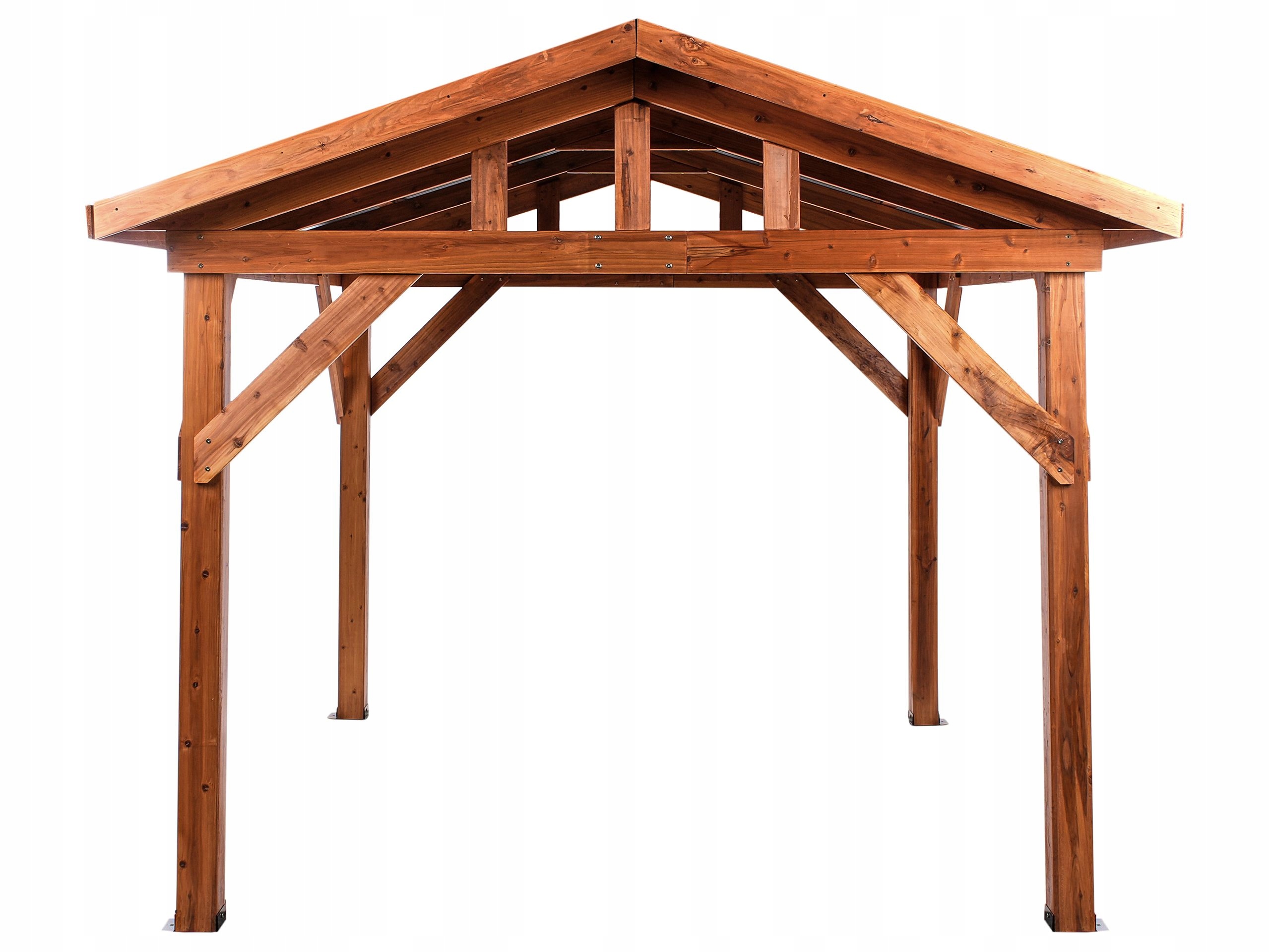 Pawilon drewniany ogrodowy altana 296 x 350 cm jasne drewno