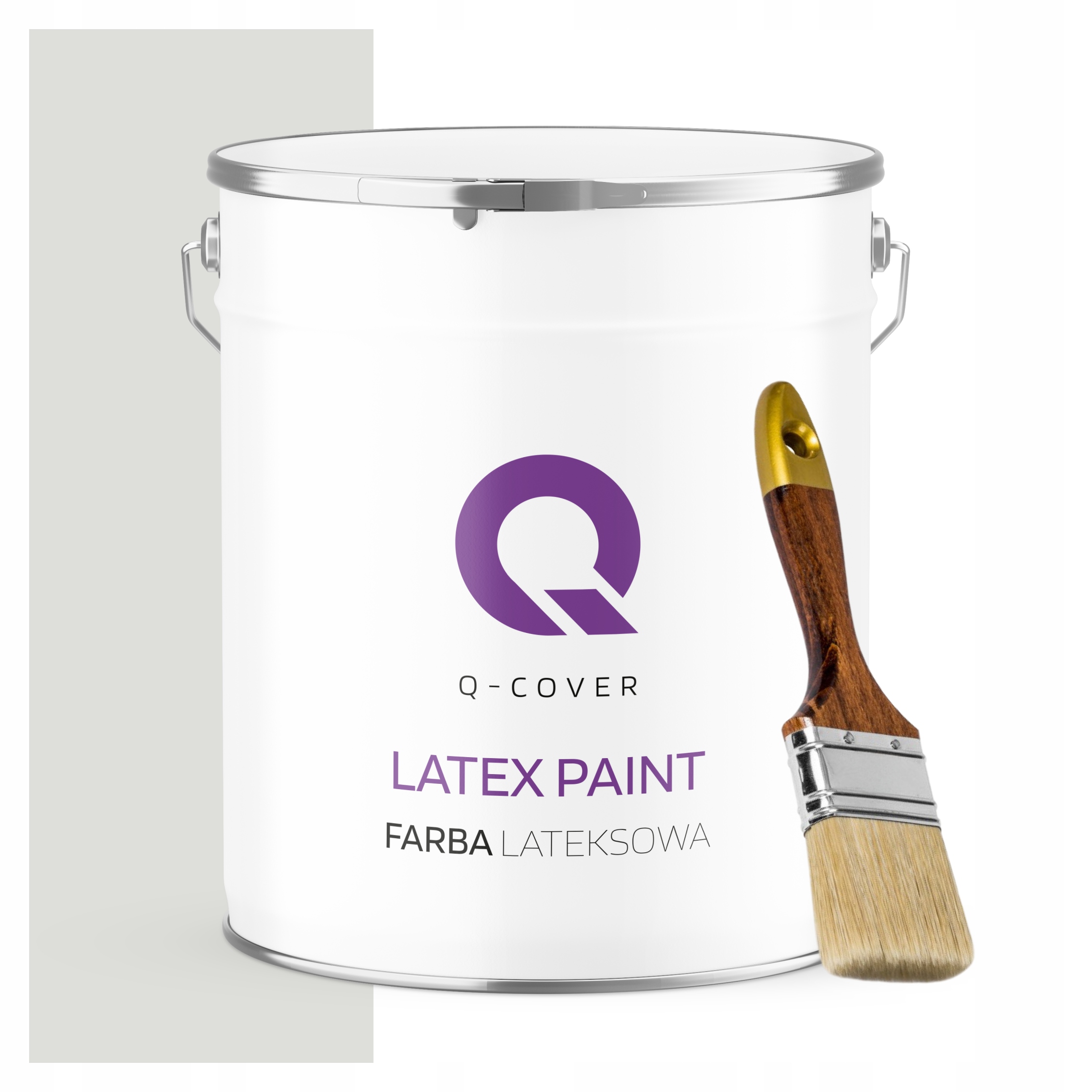 Barva Na Stěny Stropů Mat 5L Šedá Světlá H0002 Trvanlivá Štětec