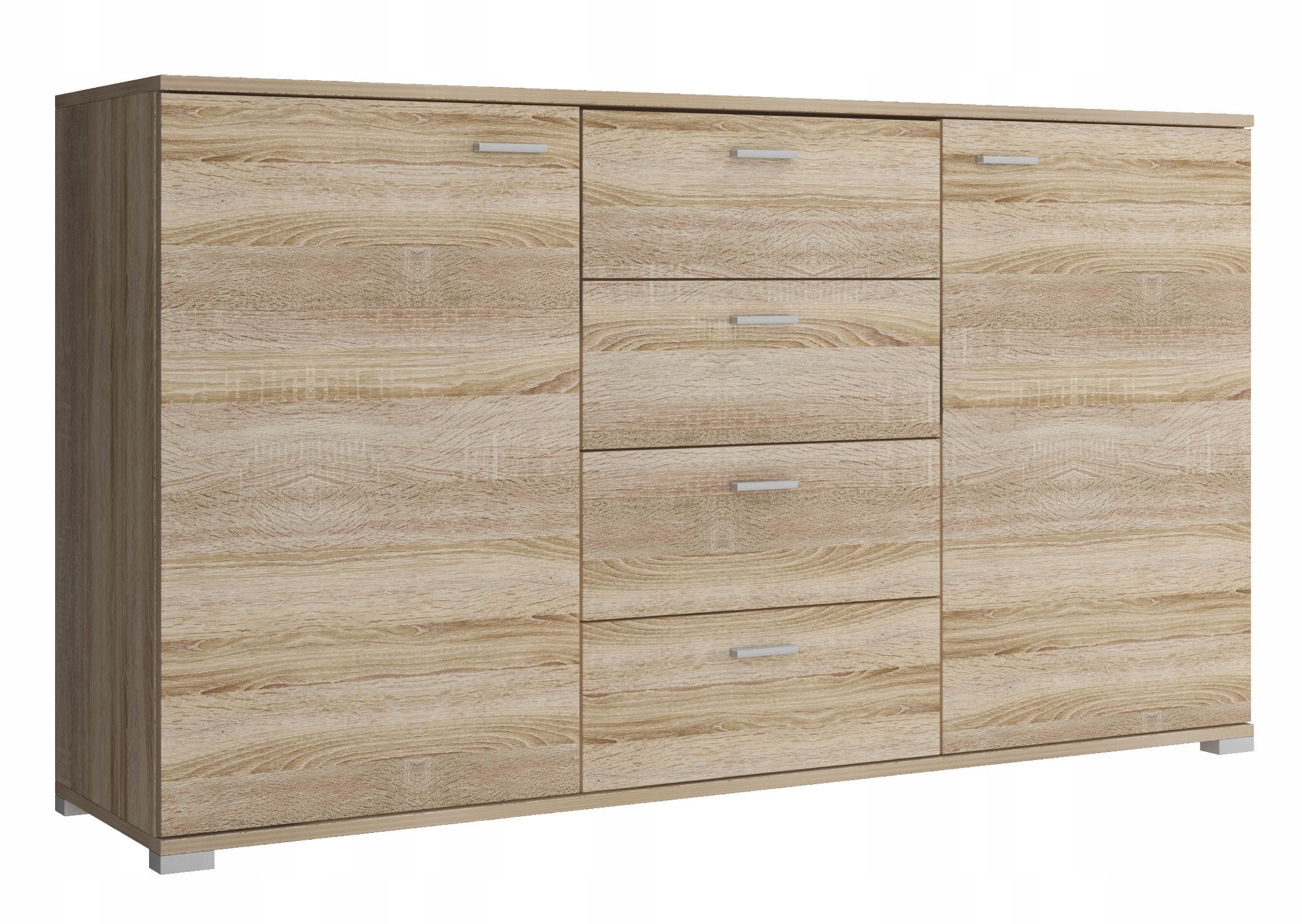

Komoda szeroka 150 cm dąb sonoma 4 szuflady