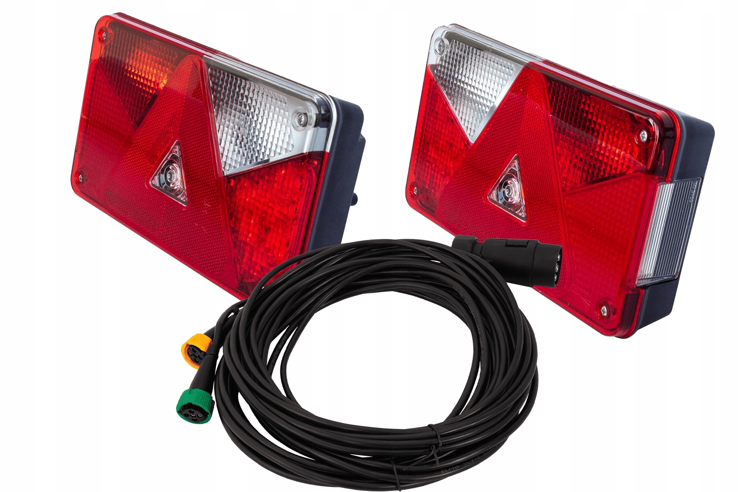 Zadní lampy pro přívěsné vozíky Aspöck Multipoint V Led s 7 m 7-pinovým paprskem