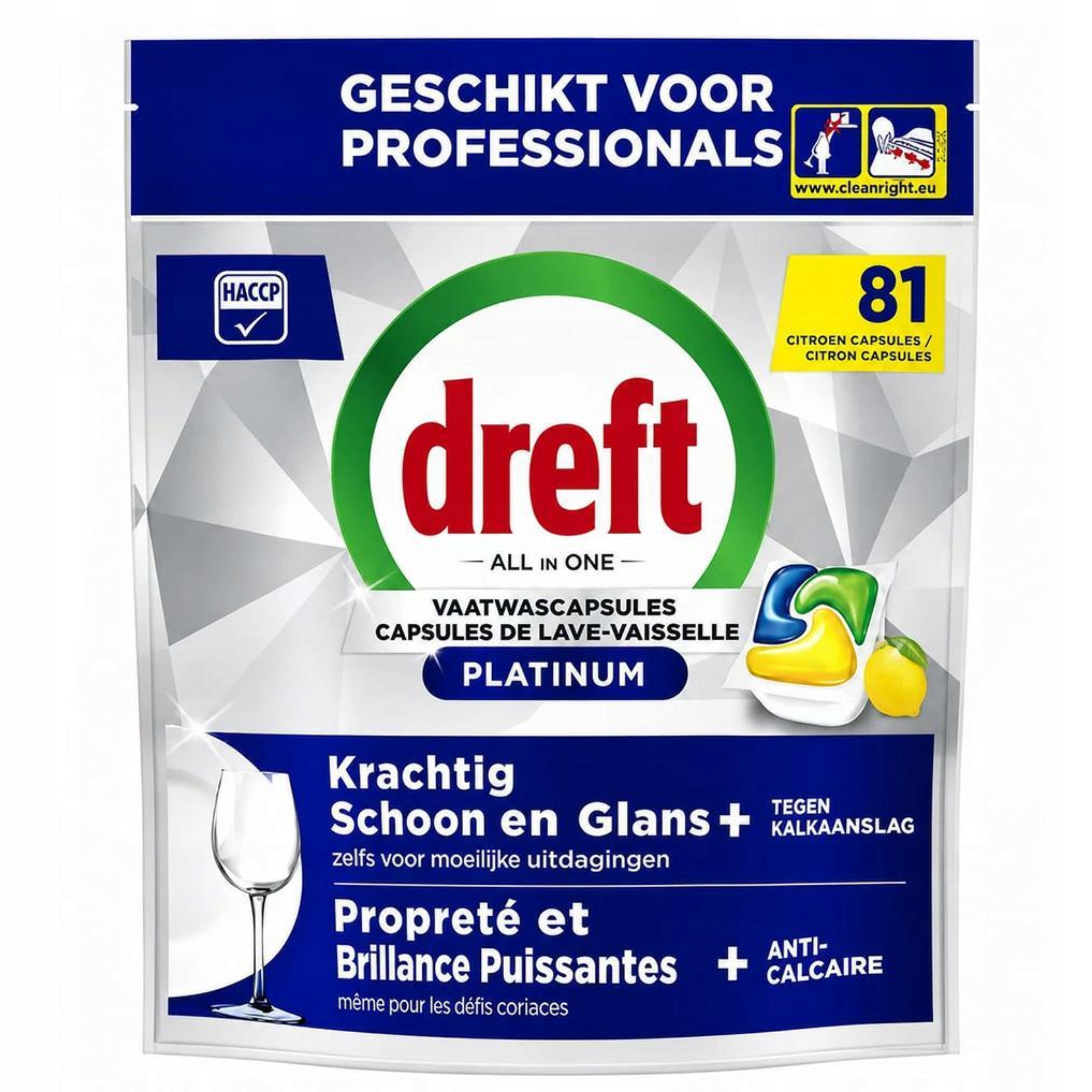 Dreft Kapsle do myčky nádobí Platinum 81 Lemon citronové