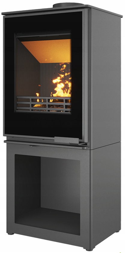 Kamna ocelová litinová koza volně stojící kamna 6,5 kW krb Harita Sbox