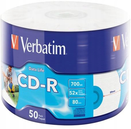 Płyty Cd-r Verbatim Extra Protection Printable (50szt)