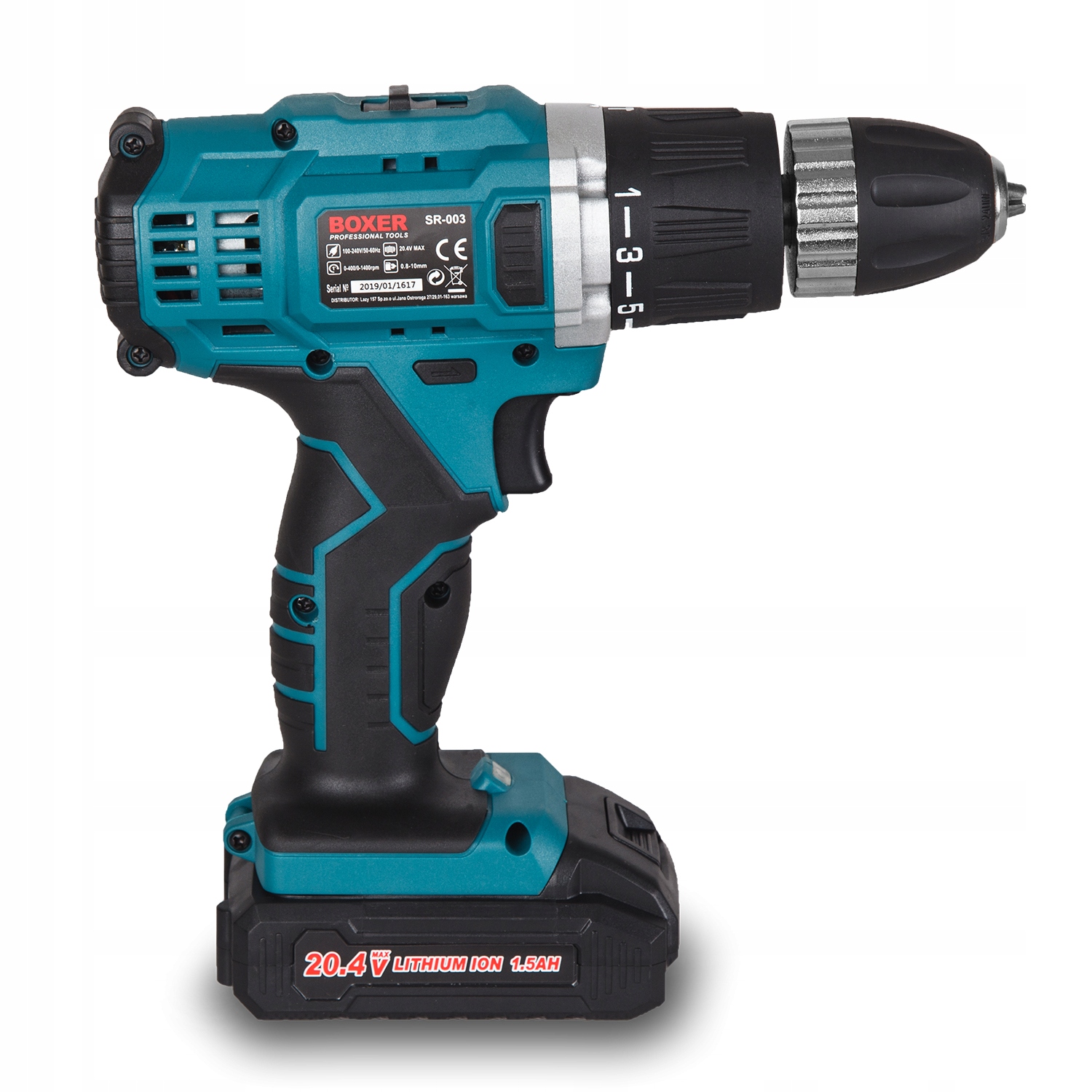 WIERTARKO WKRĘTARKA UDAR 2 X BAT LIT-ION WALIZKA UDAROWA MOCNA WIERCENIA Marka Boxer