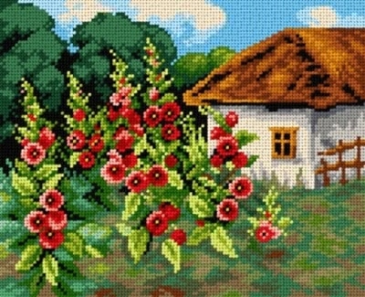 Kanwa Haft Krzyżykowy 24x30 Malwy 2461 z muliną