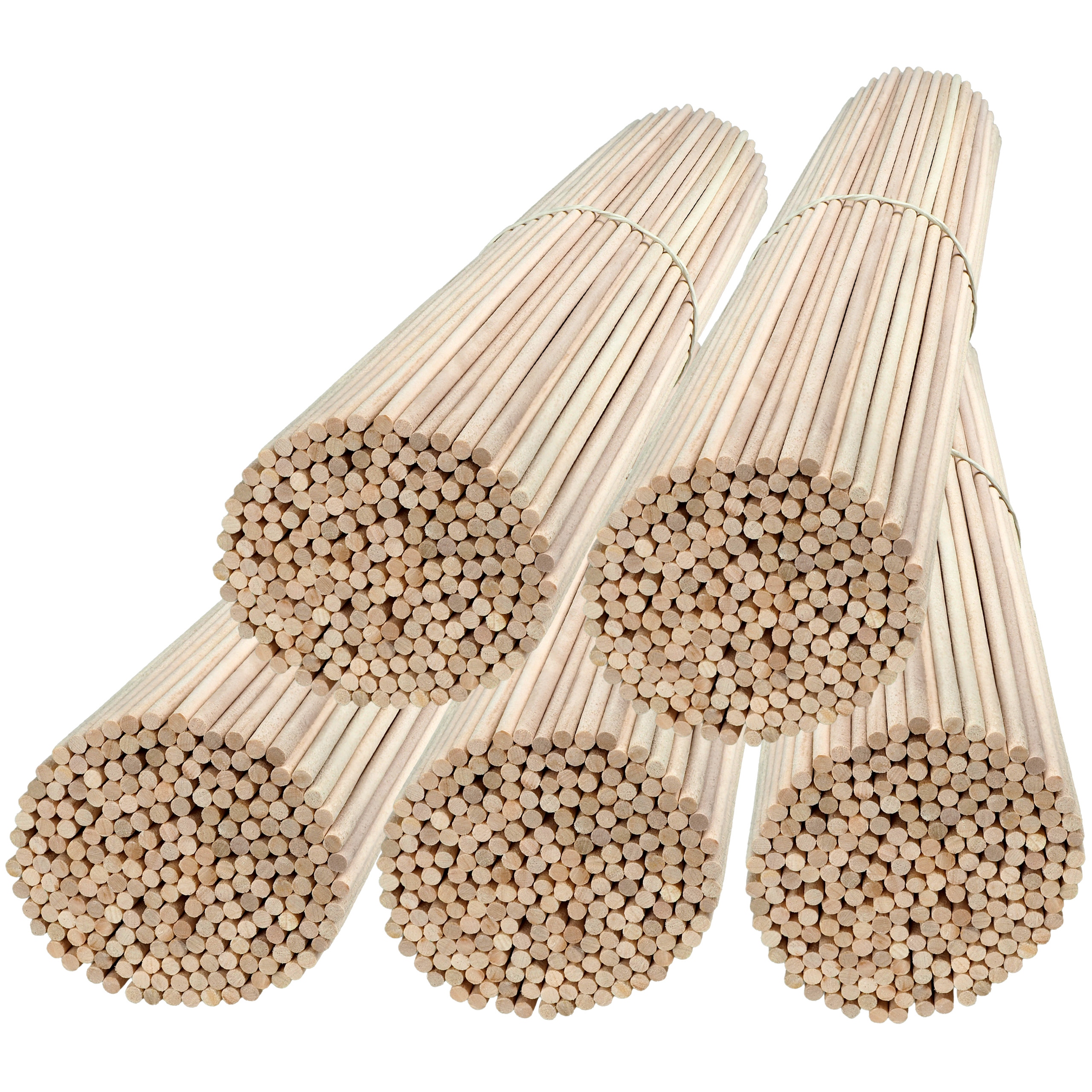Tyčinky na cukrovou vatu Tyčinky Kulaté Bukové Hrubé 40 cm 500 ks