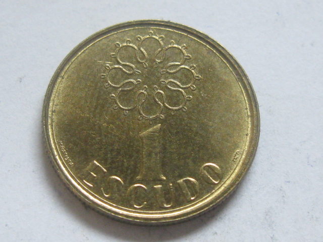 nr541 Portugalia Moneta 1 Escudo 1987
