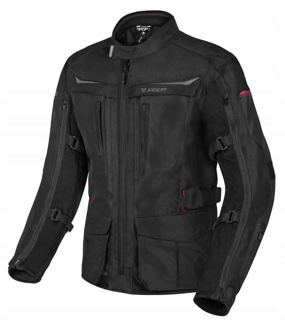 Seca Discovery Black pánska turistická motocyklová bunda 10XL