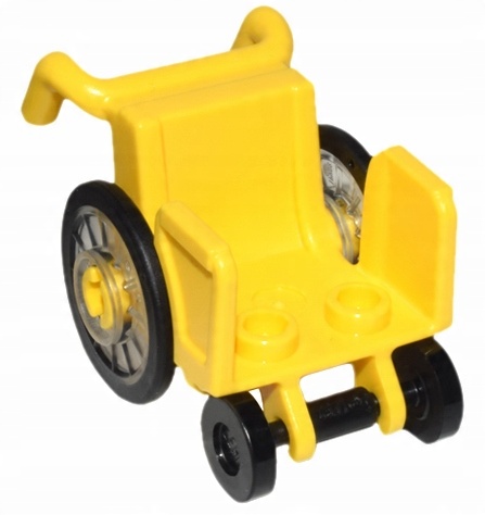 

Lego Akcesoria Wózek inwalidzki dla figurki żółty