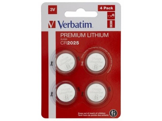

Bateria Verbatim CR2025 (4 szt blister)
