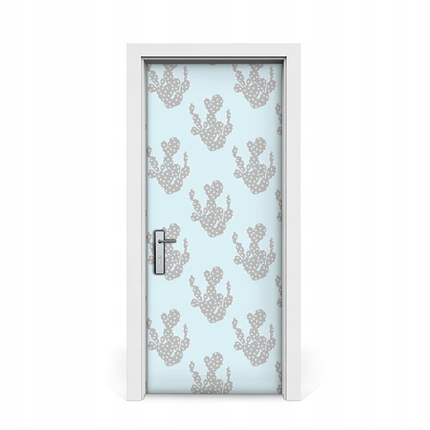 

Naklejka na drzwi okleina Pastelowe kaktusy 85x205