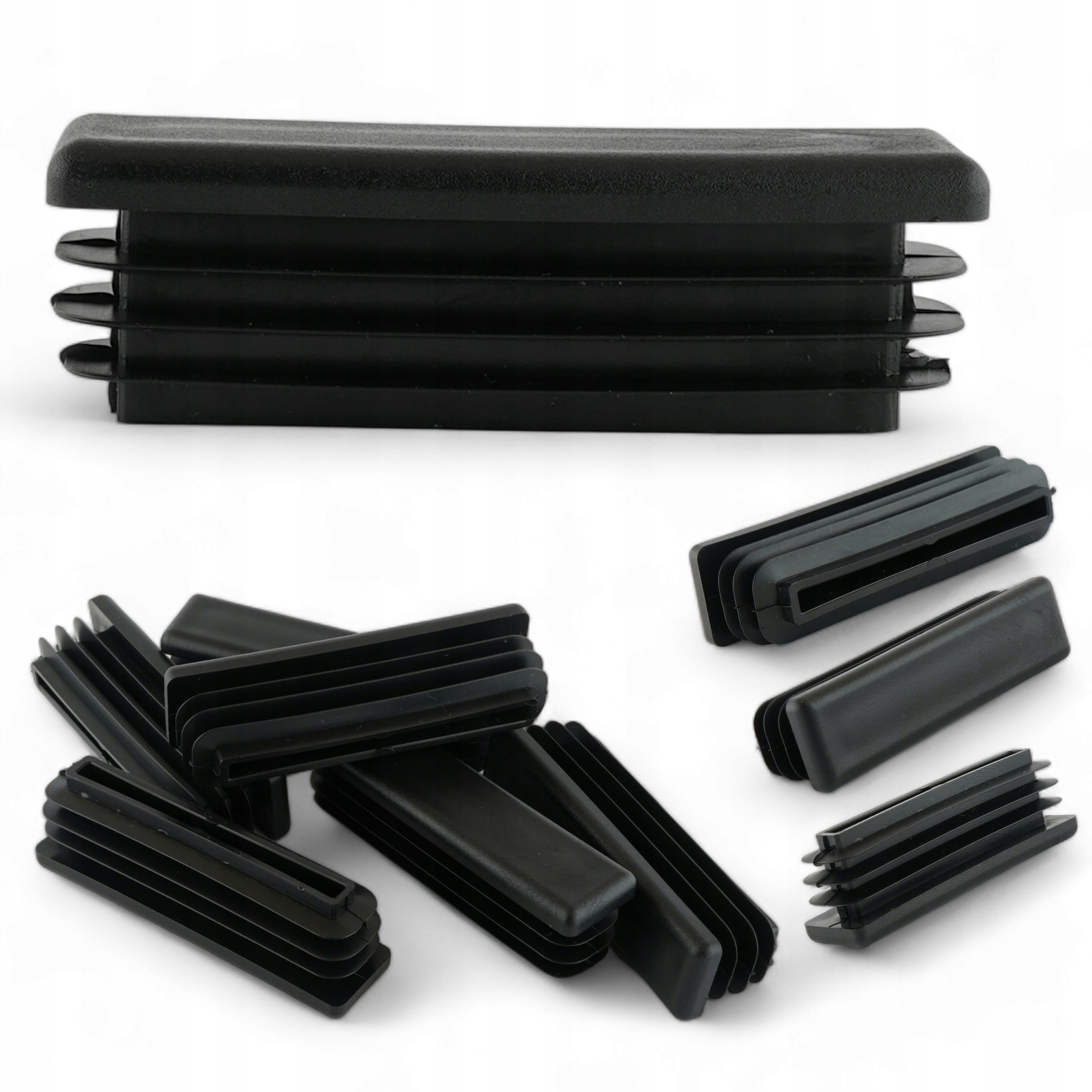 ZAŚLEPKA PLASTIKOWA 100X20 CZARNA 10 SZTUK WEWNĘTRZNA DO PROFILU