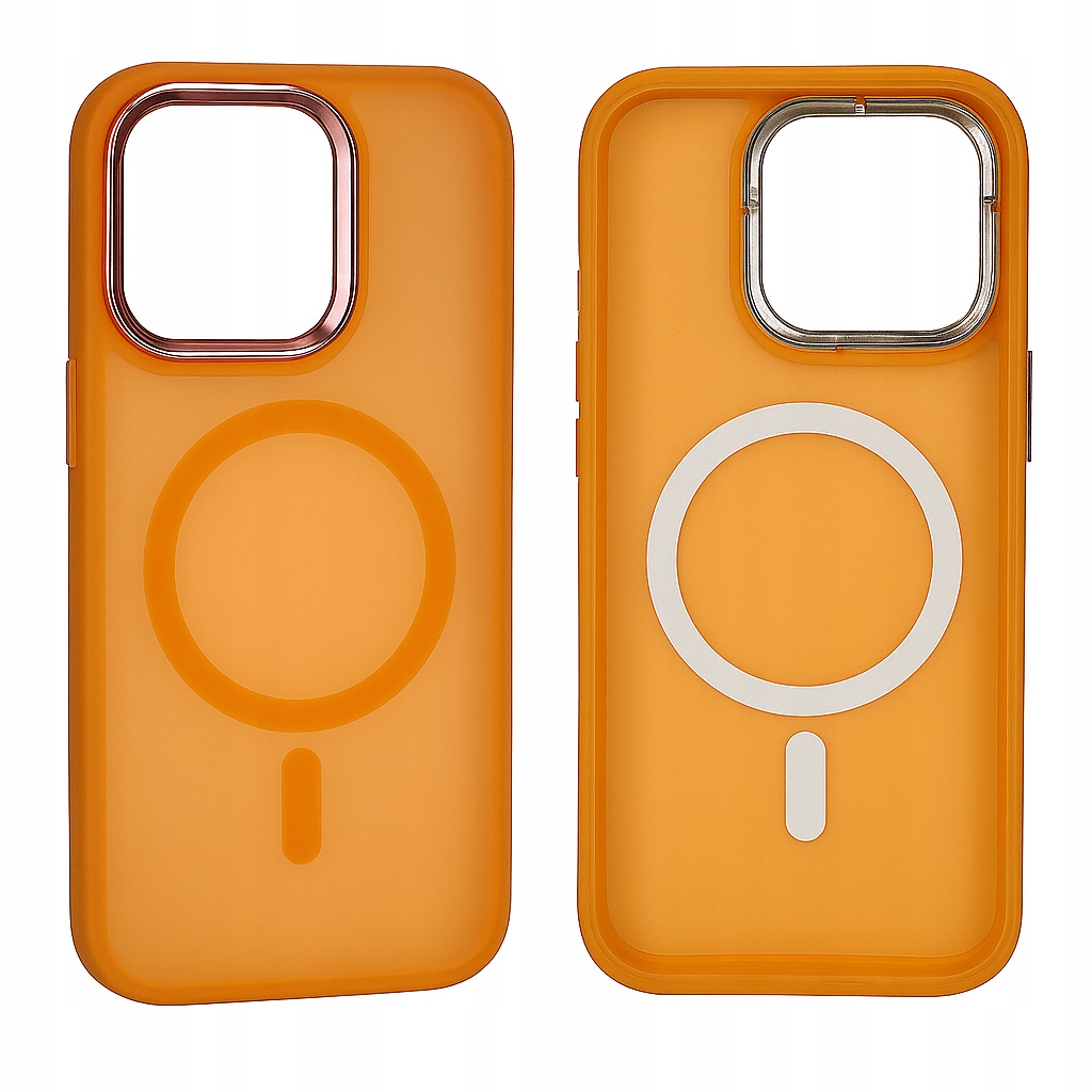 Etui plecki Magnetic Collection MagSafe do iPhone 16 Pro pomarańczowe
