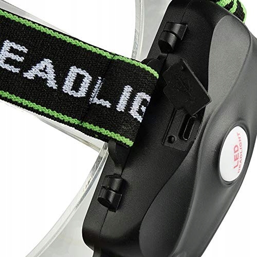 Latarka czołowa Latarka czołowa MOCNA CZOŁOWA LED COB REFLEKTOR CZOŁÓWKA Zasilanie akumulatorowe