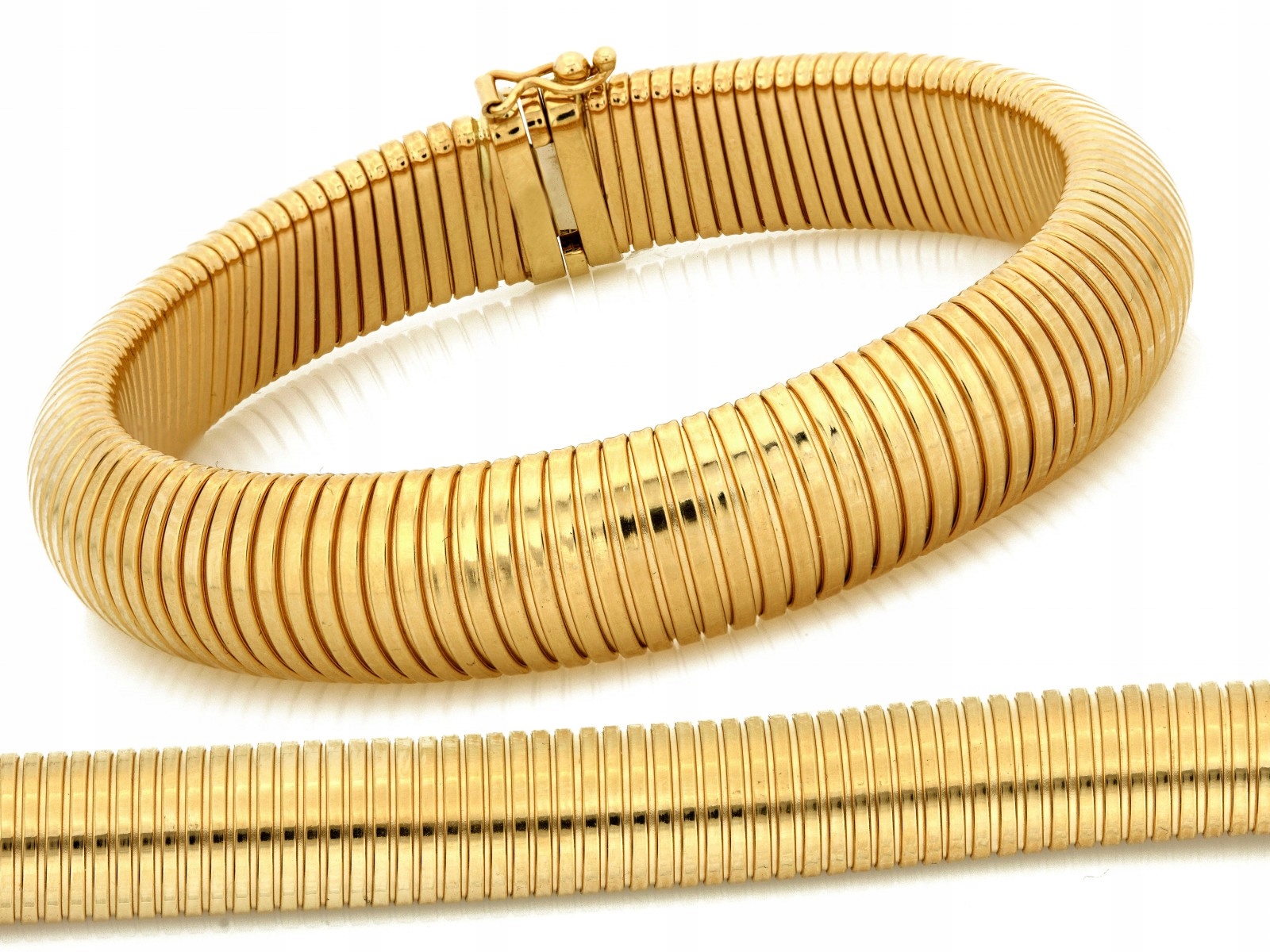 Zlatý náramek 585 roztažitelný efektní r21 široký vzor 20.20g dárek