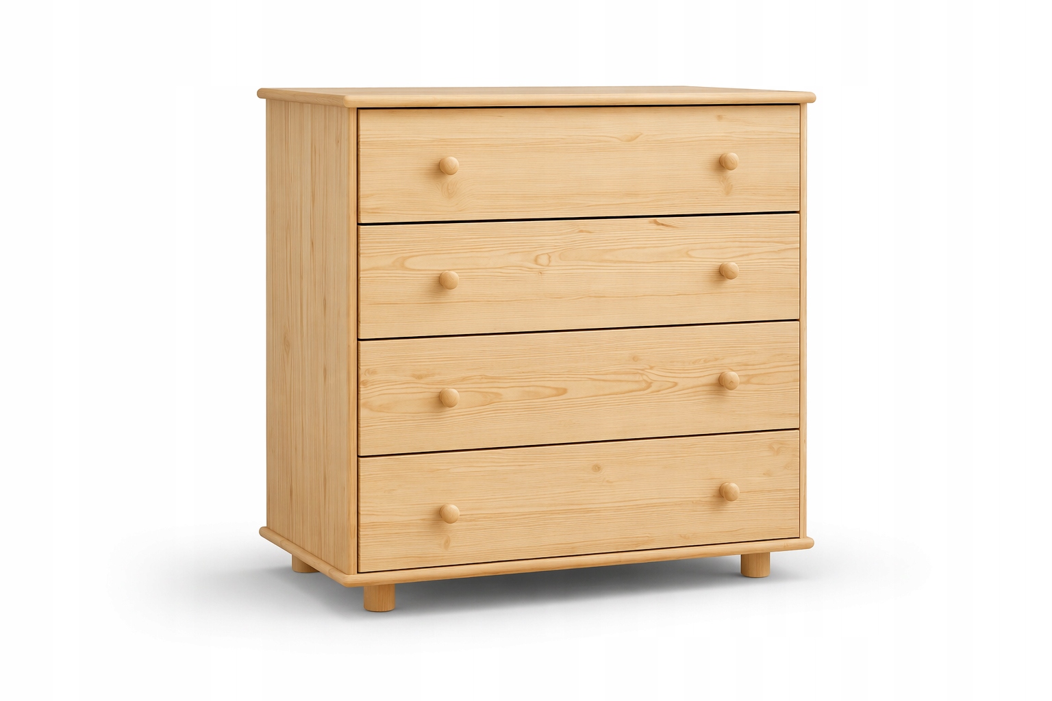 Dřevěná Komoda 100x100x42 Borovice Zásuvky KN7