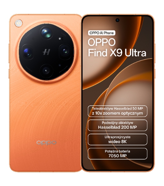 OPPO Find X9 Ultra 12/512GB 6,82" 144Hz 200Mpix Pomarańczowy