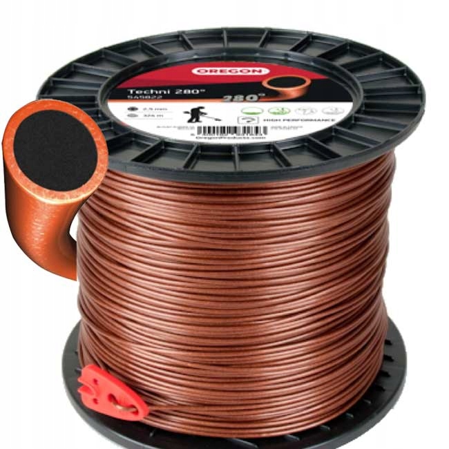 Żyłka tnąca 2,5mm OREGON Techni do 280 stopni 10m