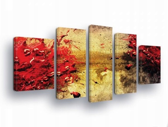Obraz 170x100 Abstrakcia modern červené zlato textúra energia vášeň