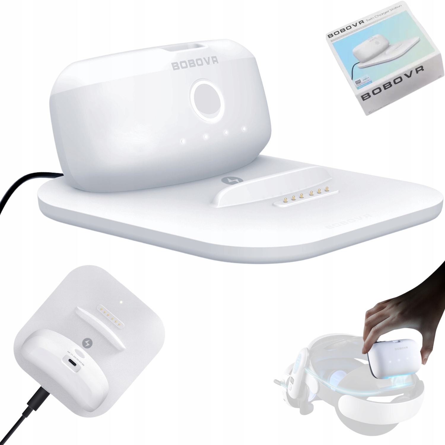 Nabíjecí Stanice BoboVR BD2 Pro Baterie BoboVR B2 Baterie B2 Pro Brýle Vr