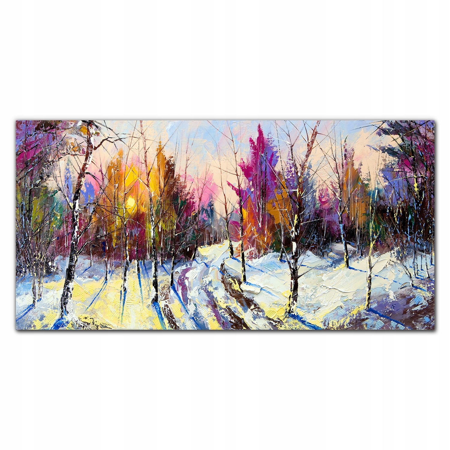 Obraz na plátne Zima sneh les príroda 140x70 cm