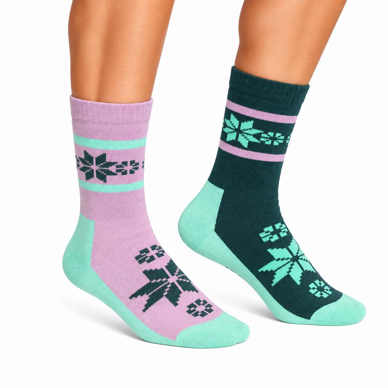 Skarpety Damskie Kari Traa Rusa 2-Pack LIL Dark Pink S (36-38)