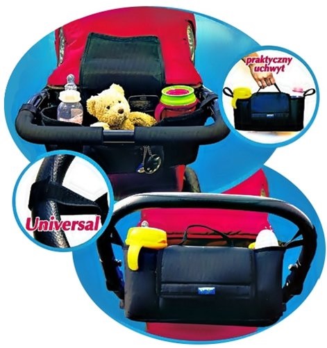 TORBA TOREBKA ORGANIZER DO WÓZKA + SASZETKA Marka Bambino