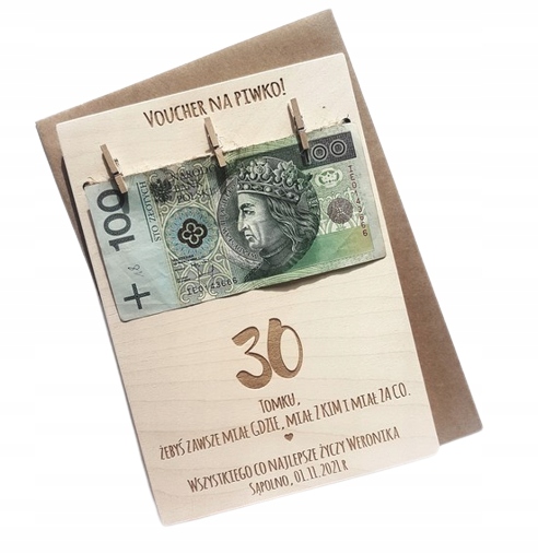 

na urodziny, na 30-tkę, voucher