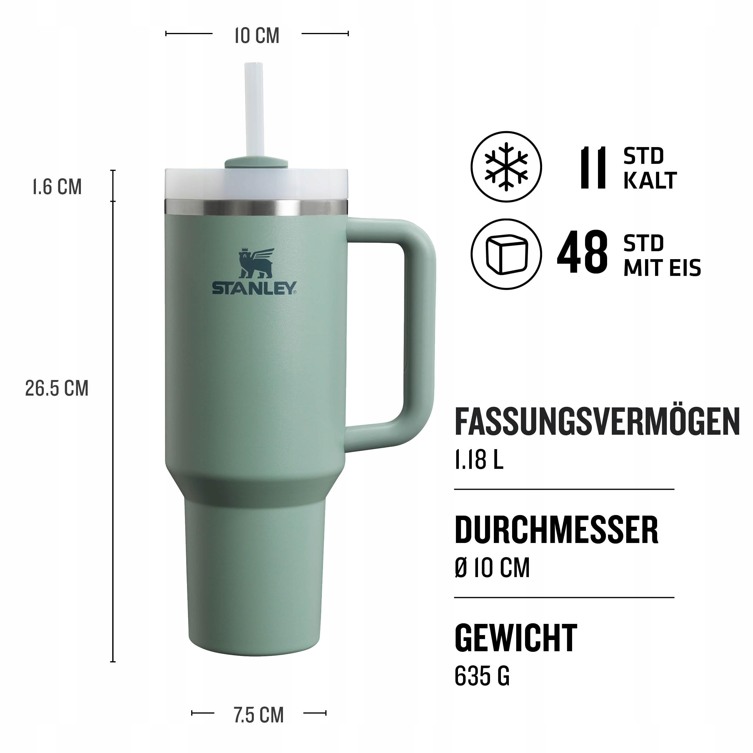 STANLEY Quencher H2.0 Butelka Termiczna Ze Słomką 1.2L Stal Nierdzewna — miniatura 2