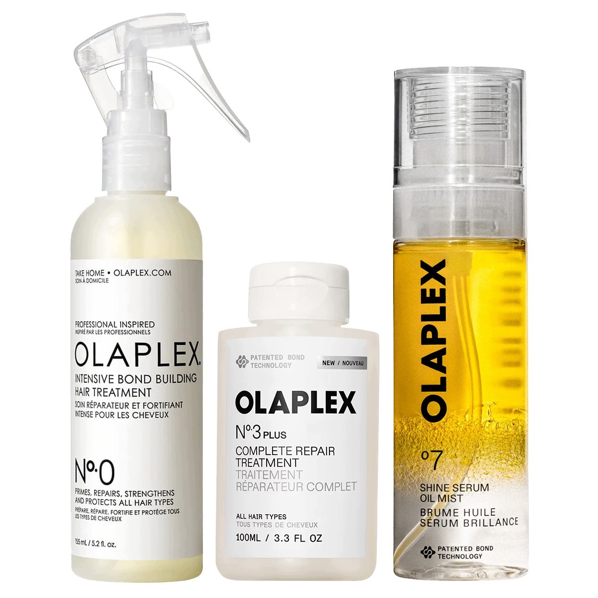 Olaplex obnovující sada pro poškozené a suché vlasy No3Plus No0 o7