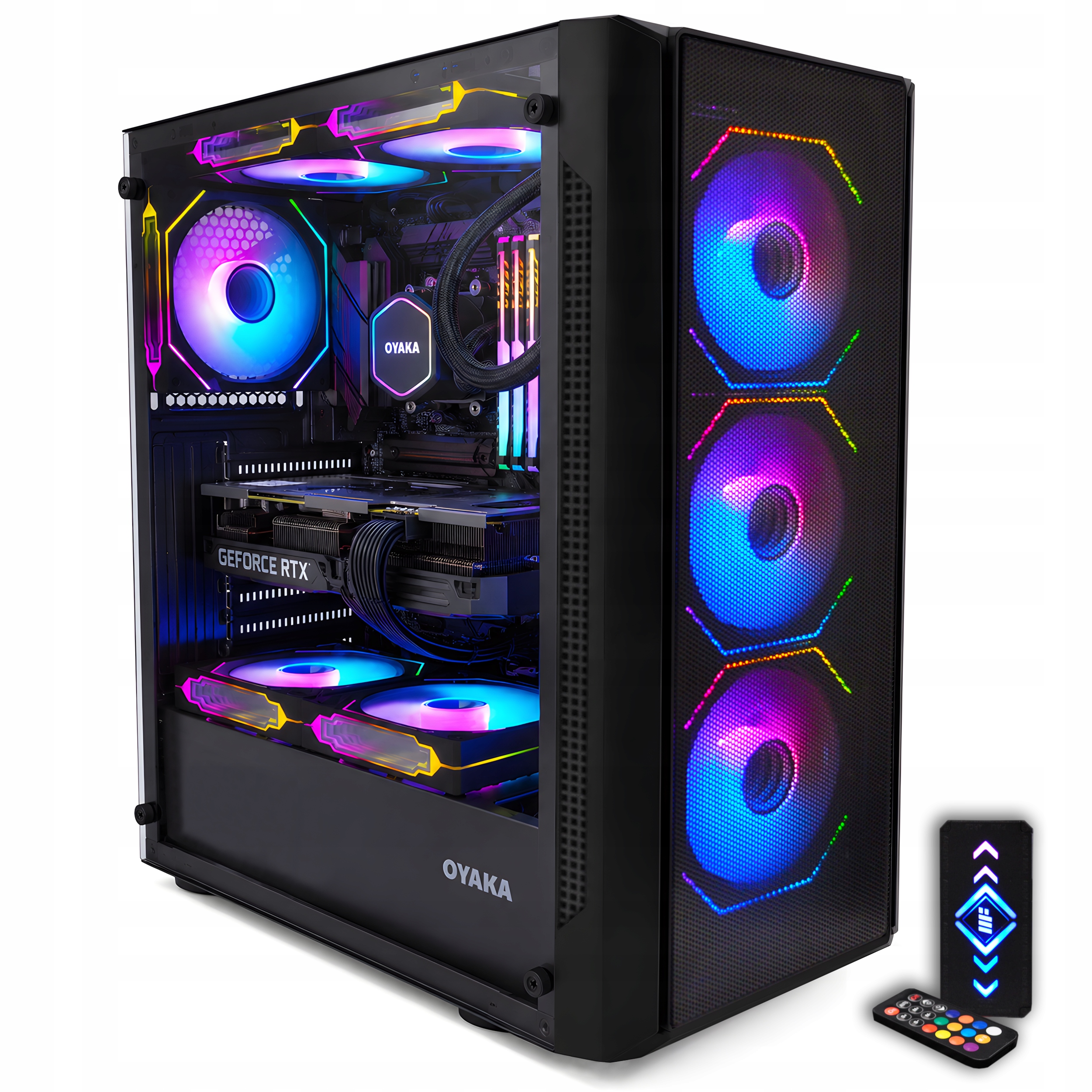 Počítačová Skříň pro počítač Oyaka Fusion Tower FT-G1 6x ventilátor, počítačová skříň pro Pc