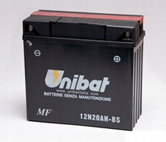 

Akumulator Unibat 12N20AH-BS, G19 Bmw 20Ah, 185A